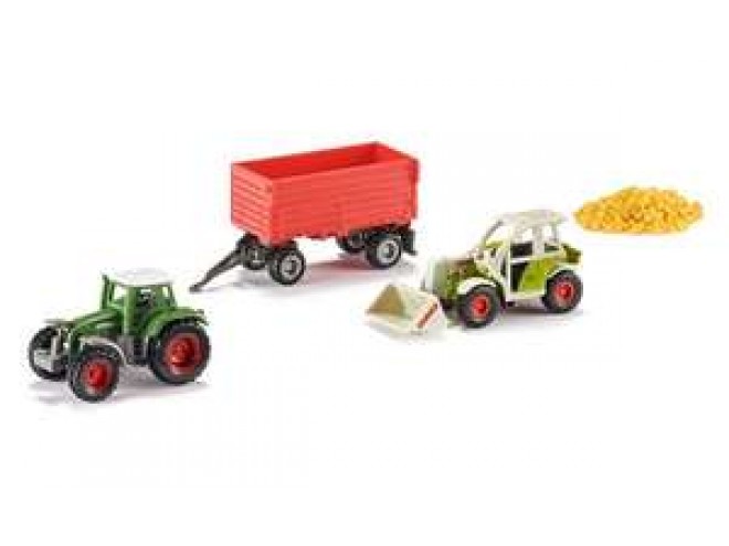 Siku 063048  mini farm set toy. Siku Farm Set - Gift Set Agriculture - OEM Part Number 063048. Gift Set. Agriculture toys. Mini farming toys. Online farming toys. Siku toys. Siku Mini farming toys. Christmas Toy.  1:87 scale. Case IH Dealer. Startin Tractors.