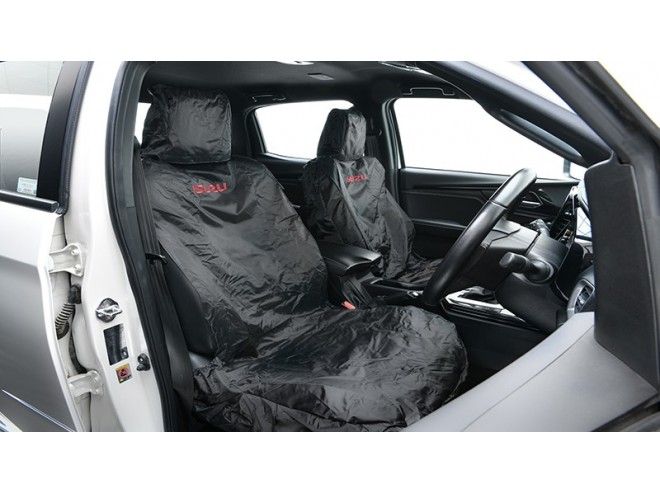Genuine Isuzu seat cover Driver Front D-max. OEM. Part IACC3730RH.