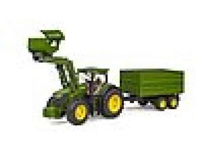 Bruder John Deere 7R 350 with frontloader & tipping trailer. John Deere Bruder Toy. Click & collect. Fast UK delivery. Bruder stockist. Next Day Delivery. Bruder Toys. Low price Bruder toys.  Shop John Deere Bruder toys. John Deere farming toys. John Deere 7R 350 & trailer. UK Toys Online. Farming toys. Bruder models. Tractor toys. Bruder toy shop online. Farm toys online UK.  Toy shop. Startin Tractors.